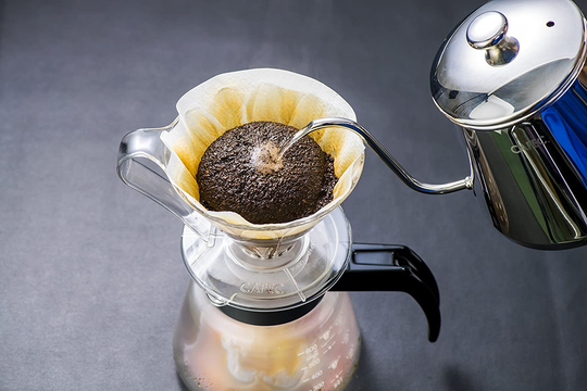 Pour Over Coffee Dripper By Sanyo Sangyo: 1-to-4 Cup FLOWER-SHAPED Brewer | Clever Drip Coffee Maker And Server | For Fresh Ground Coffee | Elegant Smart Design For Better Brewing