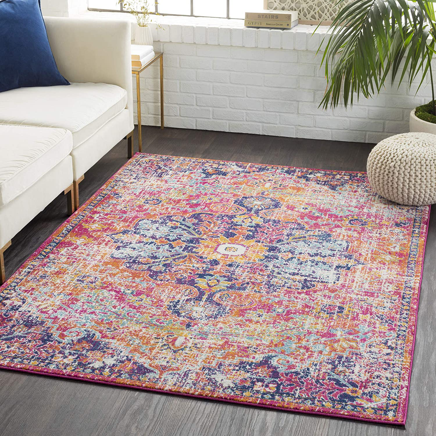 Artistic Weavers Odelia Area Rug, 2'7" x 7'3", Purple/Orange