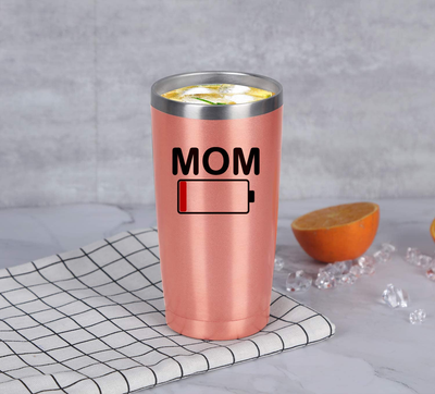 Mom's Battery is Low Insulated Stainless Steel Travel Tumbler