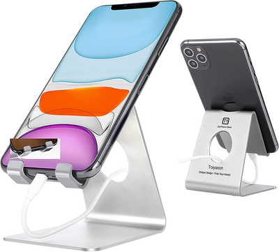 Cell Phone Stand, Cradle, Dock, Compatible with All 4-8inch Phones