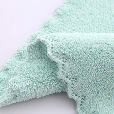 24 Pack Kitchen Dishcloths - Does Not Shed Fluff - No Odor Reusable Dish Towels, Premium Dish Cloths, Super Absorbent Coral Fleece Cleaning Cloths, Nonstick Oil Washable Fast Drying (Aquamarine)