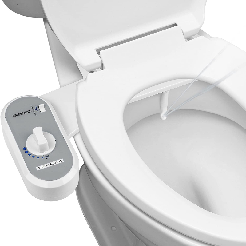 Non-Electric Bidet with Adjustable Fresh Water Jet Spray - Easy-to-Install