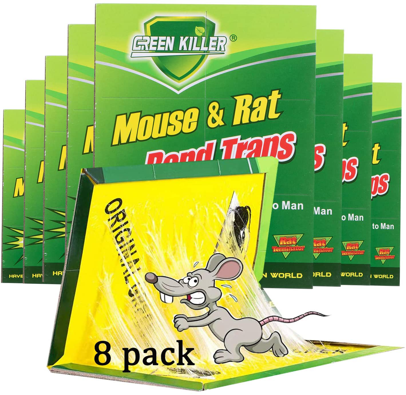 Mouse Traps,Rat Traps,Mouse Traps Indoor,Rat Traps for House,Mouse Glue Traps,Mice Traps for House,Sticky Traps, Glue Boards Professional Strength That Work Capturing Indoor and Outdoor Rat