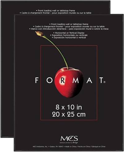 MCS Format Frames, 8 x 10 in, Black, 2 Count