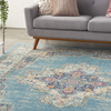 Nourison Passion 5' x 7' Ivory Light Blue Area Rug, 5'3" x 7'3", 7 Feet