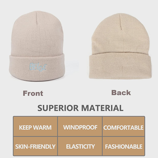 AJG Unisex Slouchy Beanie Hats Winter Warm Knit Cap for Women Men