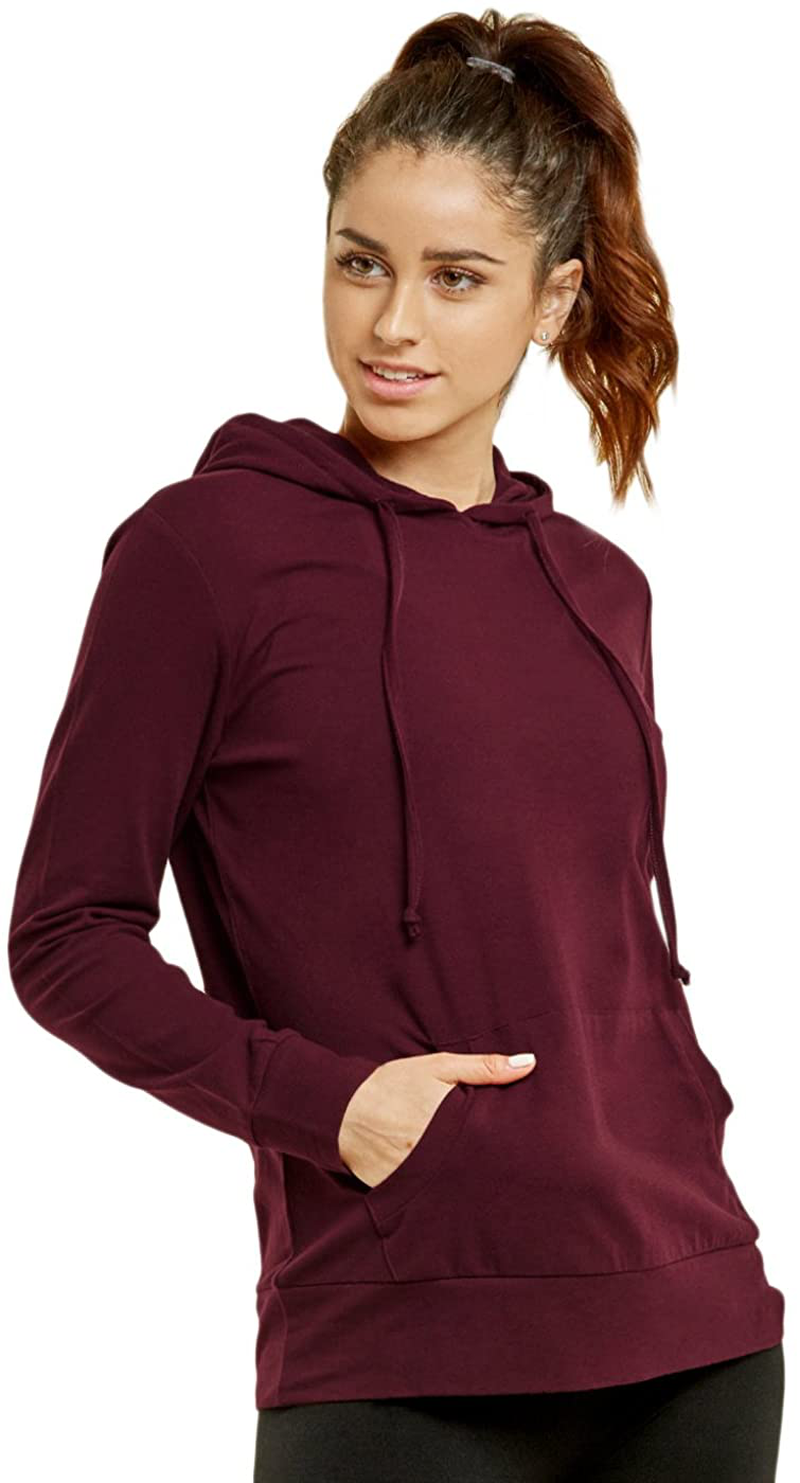 Sofra Women's Thin Cotton Pullover Hoodie Sweater