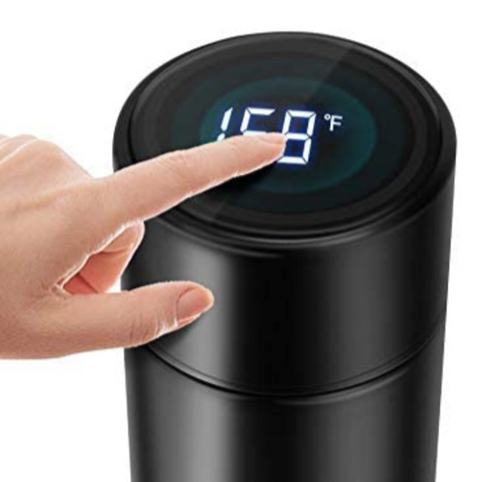 Stainless Steel Travel Mug With LED Temperature Display