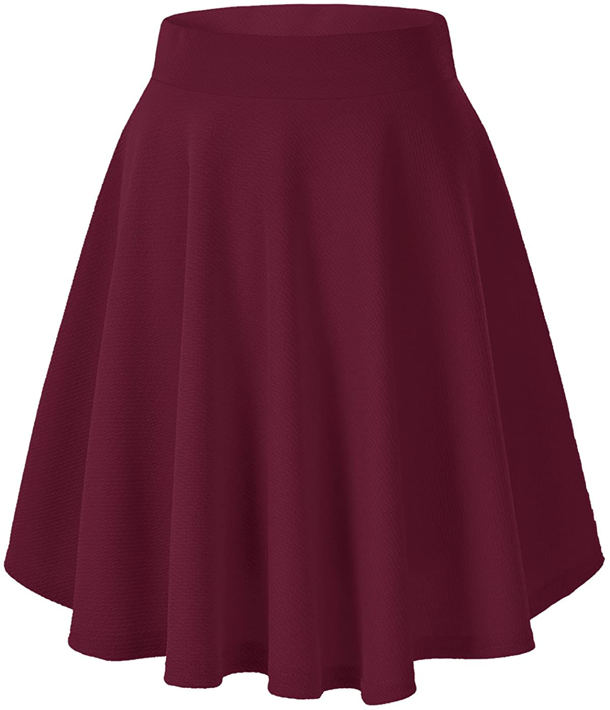 Urban CoCo Women's Basic Versatile Stretchy Flared Casual Mini Skater Skirt