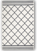 Cream Small Moroccan Woven Kitchen Rug 2'x3', Printed Diamond Trellis Geometric Pattern Area Rugs for Bathroom Laundry Living Room, Door Mat