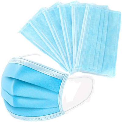 50Pcs Disposable 3 Ply Filter Mask with Earloops