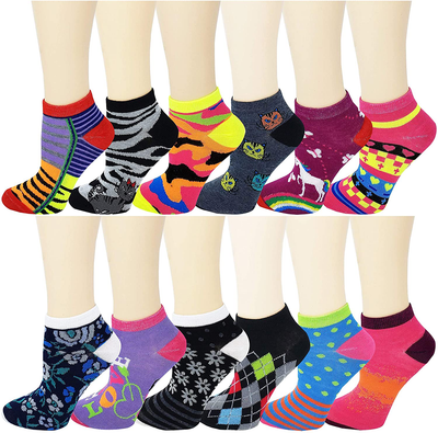 12 Pairs Christmas Socks Women Low Cut