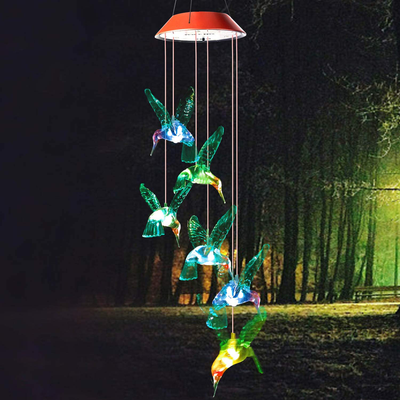 Hummingbird Gift , Gifts for mom,Hummingbird Solar Lights,Hummingbird Solar Wind Chimes,mom Gifts,Birthday Gifts for mom,Grandma Gifts,Gardening Gift