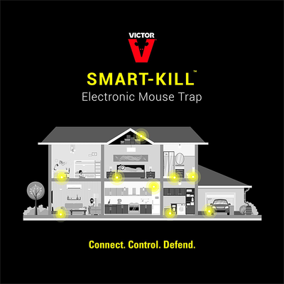 Victor Chambers RF4-M1 Smart-Kill Electronic Mouse Trap Refill – 4-Pack, 4, Black