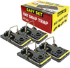 iTrap Rodent Control iTrap-002-S4 Easy Set Mouse Control Rat Snap Trap (Set of 4), Black