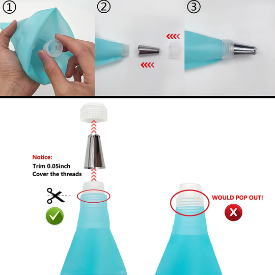 Piping Bags and Tips Set, Cake Decorating Supplies for Baking with Reusable Pastry Bags and Tips, Standard Converters, Silicone Rings, Cake Decorating Tools for Cookie Icing, Cake, Cupcake