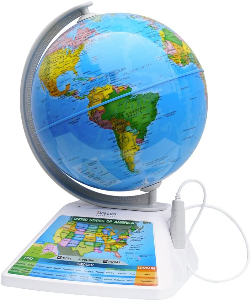 Oregon Scientific SG268R Smart Globe Adventure AR Educational World Geography Kids - Learning Toy