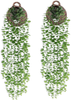 2 Pack Fake Hanging Plants Eucalyptus Garland Artificial Greenery Vines for Room Garden Home Wall Indoor Outdoor Decor (Basket Not Included)
