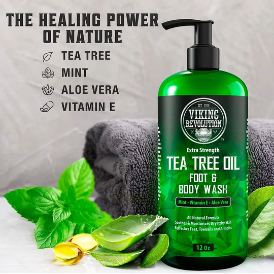 Tea Tree Oil Body Wash - Anti-fungal Athlete's Foot Toenail Fungus & More