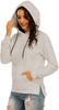 HIOINIEIY Womens Casual Long Sleeve Hoodies Loose Drawstring Pullover Cowl Neck Sweatshirt Tops Kangaroo Pocket