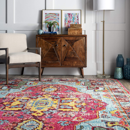 nuLOOM Corbett Vintage Boho Area Rug, 4' x 6', Multi