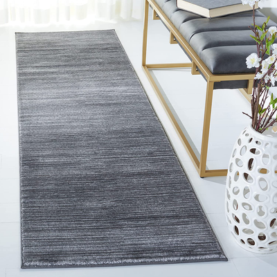 Safavieh Vision Collection VSN606D Modern Ombre Tonal Chic Non-Shedding Stain Resistant Living Room Bedroom Runner, 2'2" x 12' , Grey