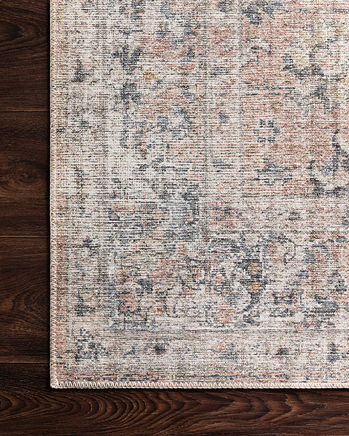 Loloi II Skye Collection Area Rug, 2'-3" x 3'-9", Brick/Ocean