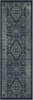 Maples Rugs Georgina Traditional Runner Rug Non Slip Hallway Entry Carpet [Made in USA], 1'8 x 5, Navy/Green