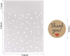Self Adhesive Cookie Bags Treat Bags, Resealable Cellophane Bags, White Polka Dot Individual Cookie Bags with Thank You Stickers for Gift Giving