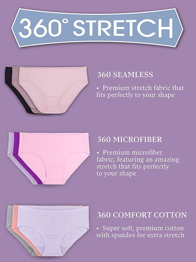 Fruit of the Loom Women's Seamless Panties