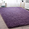 Merelax Soft Modern Indoor Large Shaggy Rug for Bedroom Livingroom Dorm Kids Room Home Decorative, Non-Slip Plush Fluffy Furry Fur Area Rugs Comfy Nursery Accent Floor Carpet 5x8 Feet, Grey-Purple