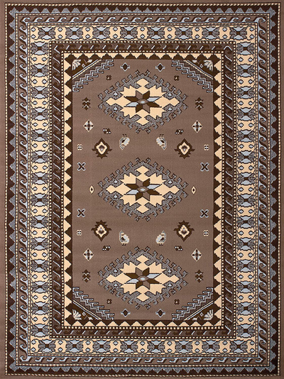 United Weavers of America Dallas Tres Rug, 5 x 8', Ash Beige