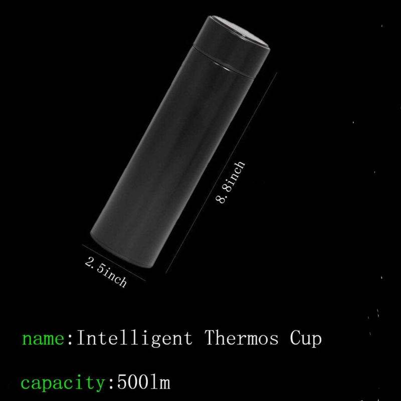 500ml Stainless Steel LED Temperature Display Smart Thermos