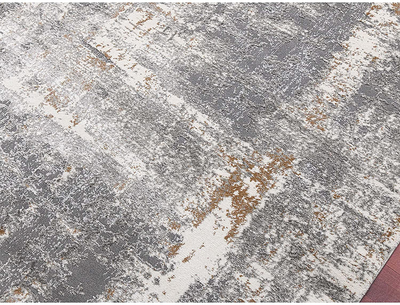 Savannah Milan Gray Polyester Blend Area Rug