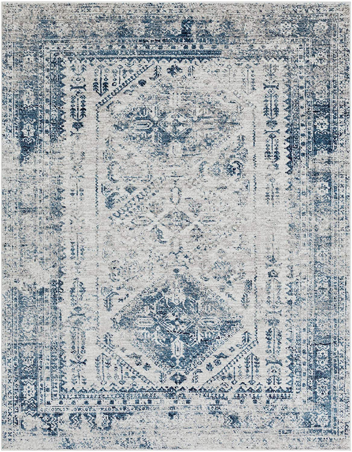 Artistic Weavers Desta Blue/White Area Rug, 5'3" x 7'3"