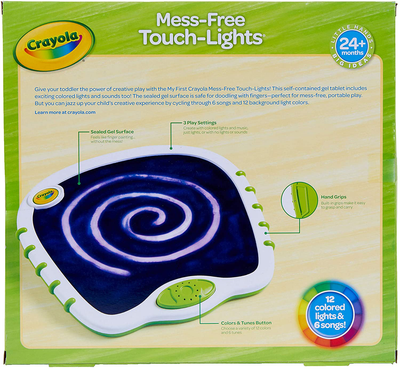 My First Crayola Touch Lights, Musical Doodle Board, Toddler Toy, Gift, White, Green