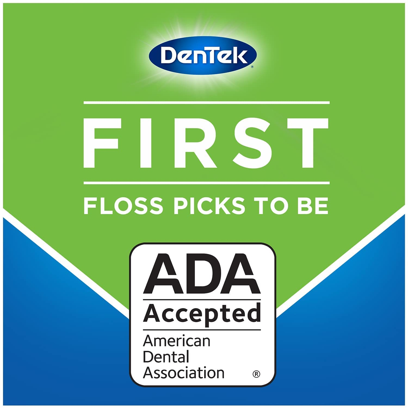 DenTek Triple Clean Advanced Clean Floss Picks, No Break & No Shred Floss, 75 Count, 3 Pack
