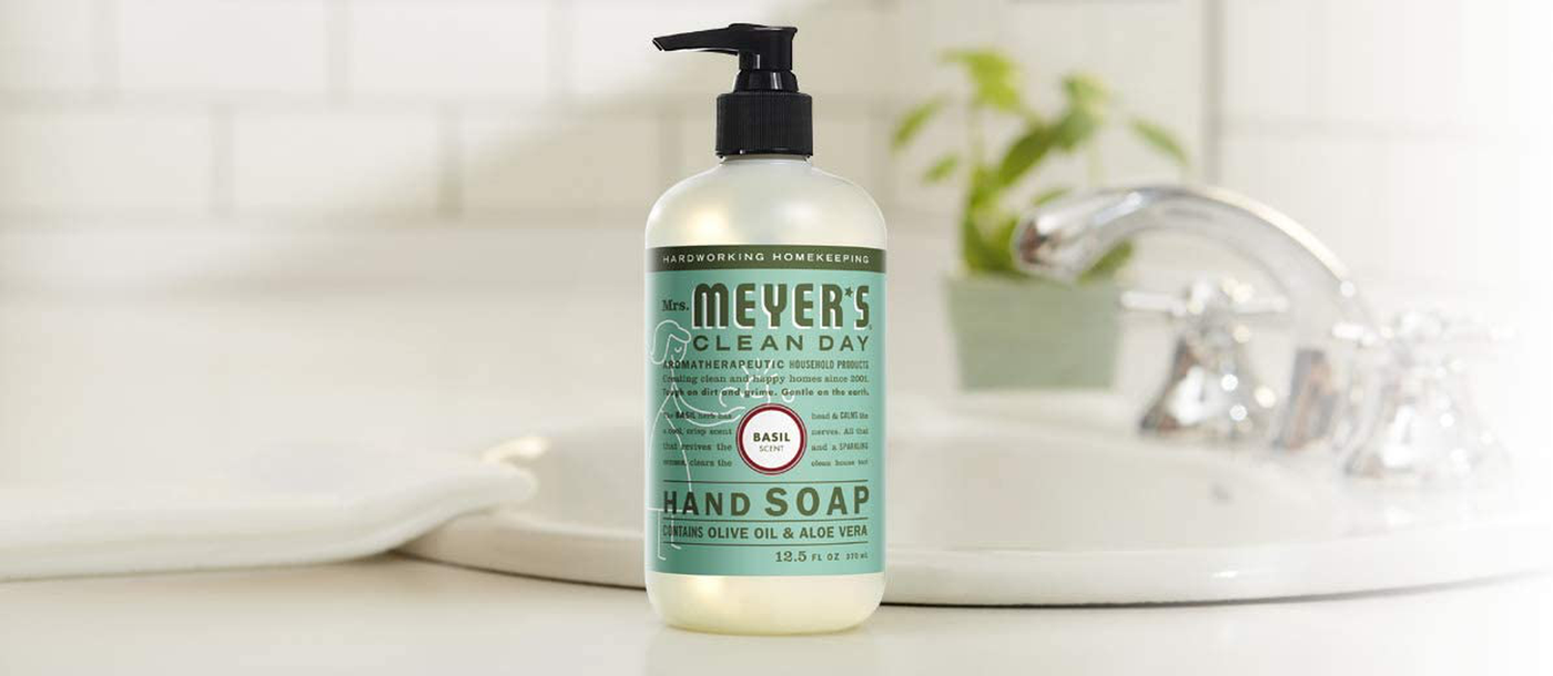 Mrs. Meyer's Clean Day Liquid Hand Soap, Cruelty Free and Biodegradable Hand Wash Made with Essential Oils, Peony Scent, 12.5 oz - Pack of 3