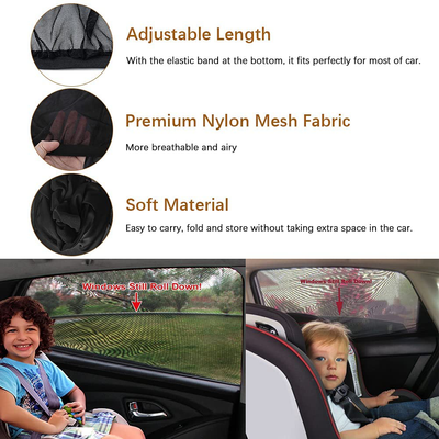 Universal Car Window Shade, 2 Pack Car Side Window Sun Shade, Sun Glare, and Privacy Protection for Toddler Kids Baby Adult, Double Layer Design (Medium/Car)