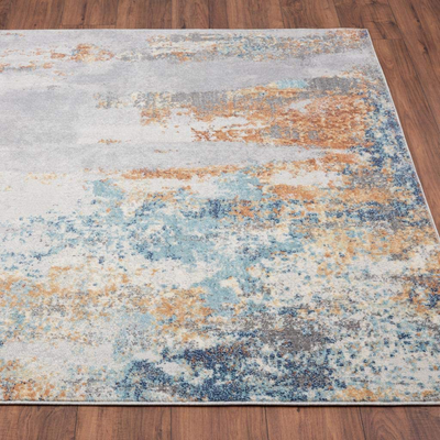 Luxe Weavers Rugs – Kingsbury Modern Area Rugs with Abstract Patterns 7681 – Medium Pile Area Rug, Multi / 5 x 7