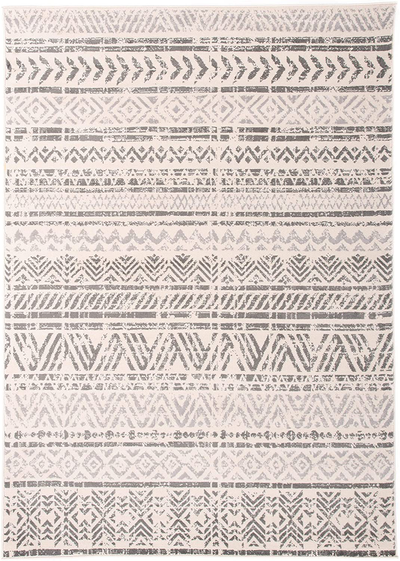 Rugshop Geometric Bohemian Design Runner Rug 2' x 10' Gray