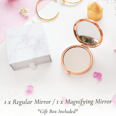 Birthday Gifts for Women I 'Not a Day Over Fabulous' Rose Gold Compact Mirror I Best Friend Birthday Gifts for Her I Funny Women Gifts for Birthday I Unique Gifts for Women, Friends, Mom or Coworkers
