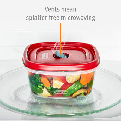 Rubbermaid Easy Find Vented Lids Food Storage Containers