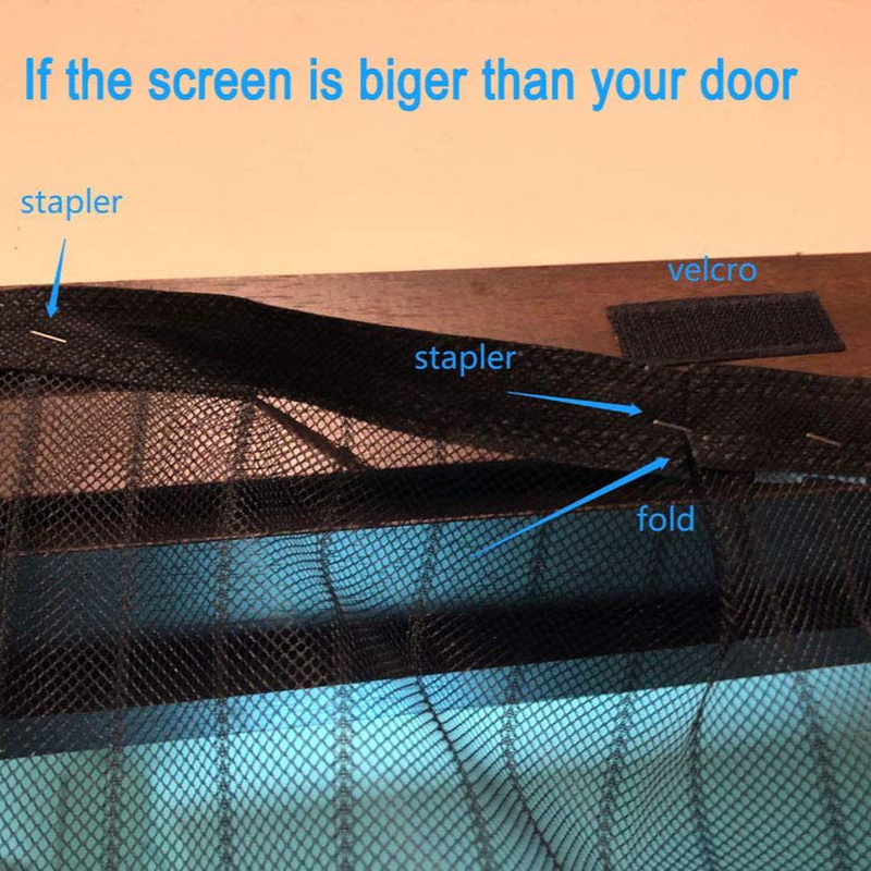 Self Sealing Magnetic Screen Door Heavy Duty Mesh Curtain