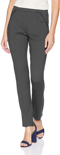 Rafaella Women's Slim Ponte Short Inseam Comfort Pant