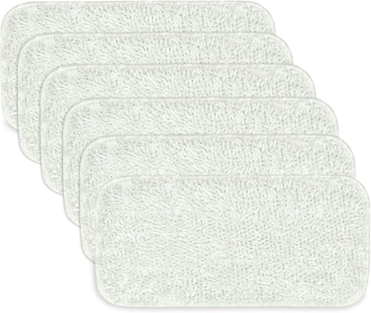 Vingi Sienna Luna Replacement Pads Microfiber Mop Pads Fit for Steamer Head SSM-3006 Series Hard Floor Mop Washable Durable Cloth Pads 6 Pack