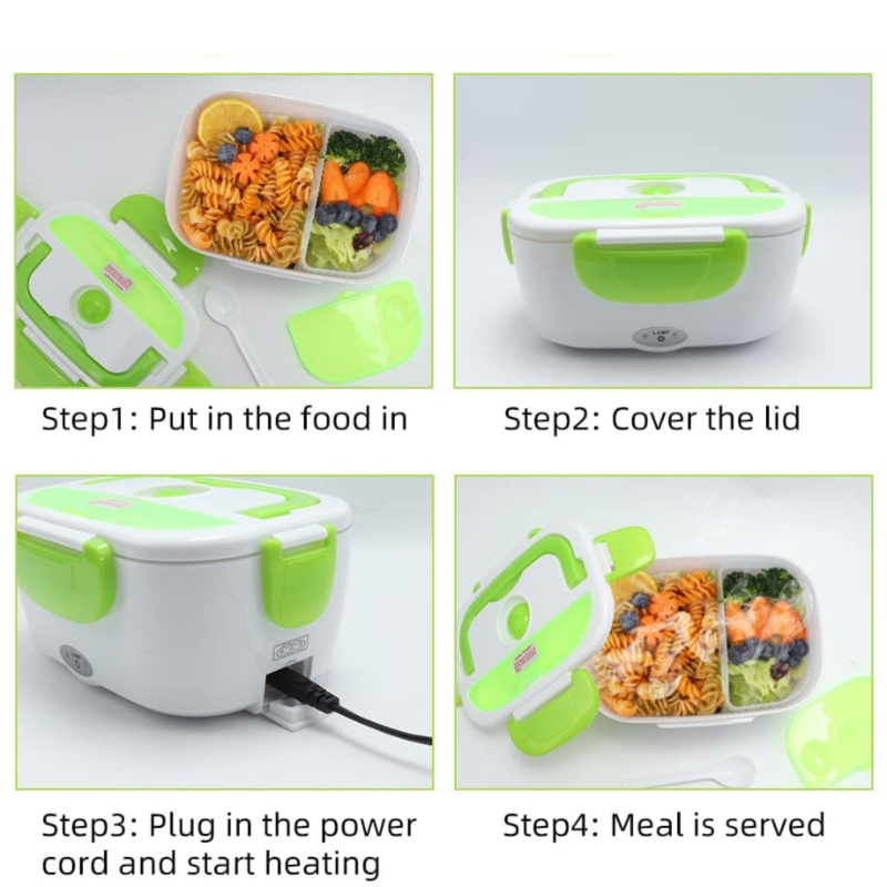 Portable Electric Lunch Box BPA Free Food Grade Material Food Warmer 