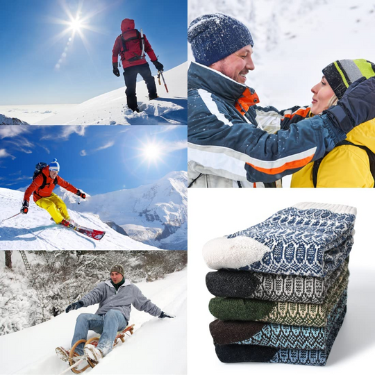 Pack of 5 Women's Thick & Soft Wool Socks 