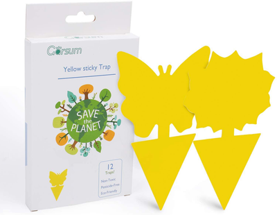 Sticky Trap,Fruit Fly and Gnat Trap Yellow Sticky Bug Traps for White Flies,Mosquitos,Fungus Gnats,Flying Insects