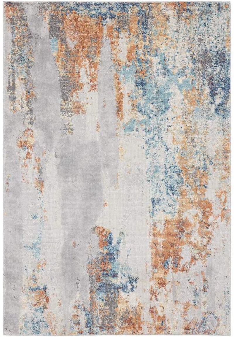 Luxe Weavers Rugs – Euston Modern Area Rugs with Abstract Patterns 7681 – Medium Pile Area Rug, Gray / 5 x 7